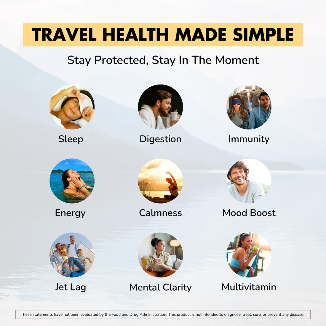 Co-Pilot The Travel Brand Supplement 2 Pack: Jet Lag Prevention + Ashwagandha, Rhodiola, D3+ for Immune Support, Energy, Digestive Health | Airplane Travel Essentials Multivitamin | Vegan | 120 Count