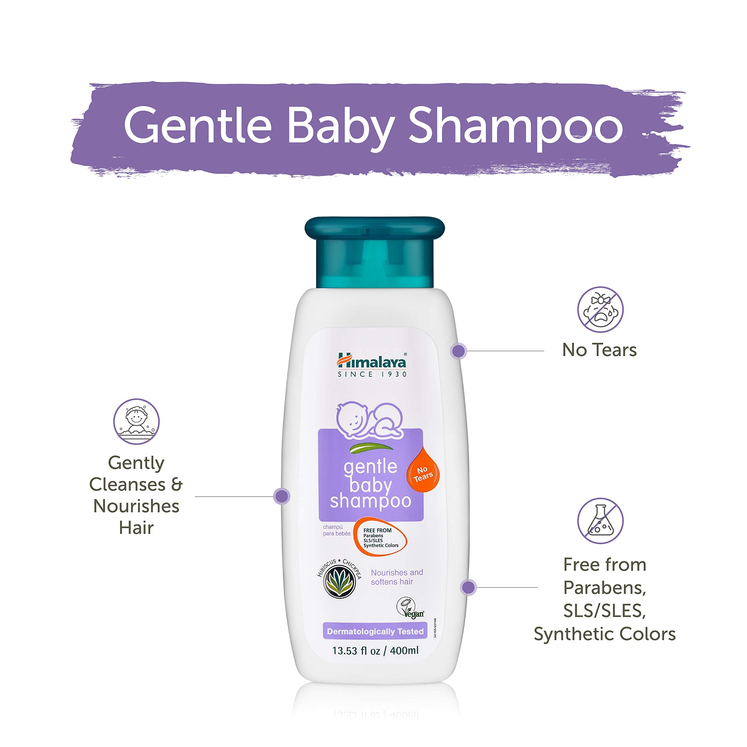 Himalaya Herbal Healthcare Gentle Baby Shampoo, 13. 53 Fluid Ounce