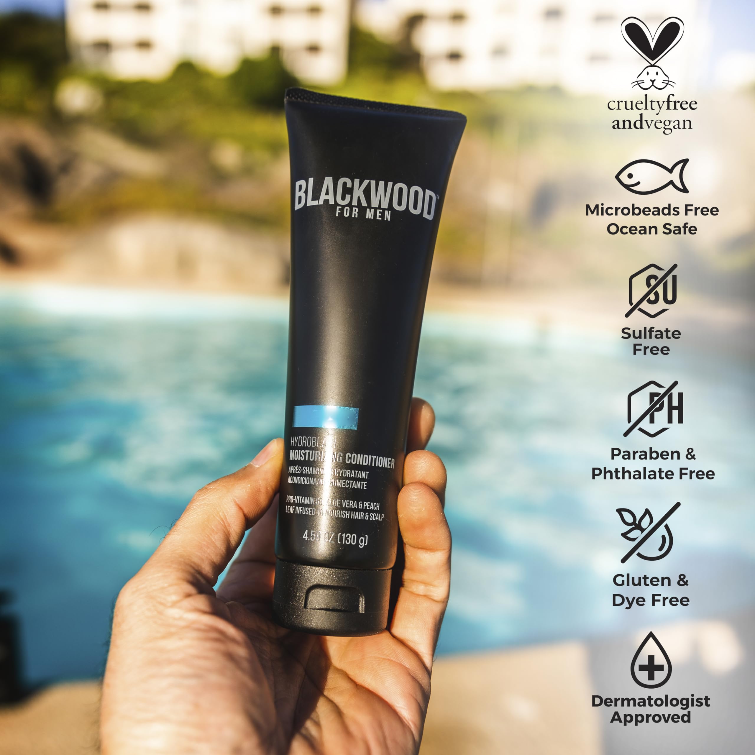 Blackwood For Men Hydro Blast Moisturizing Conditioner Tube, 4.59 Fluid Ounce