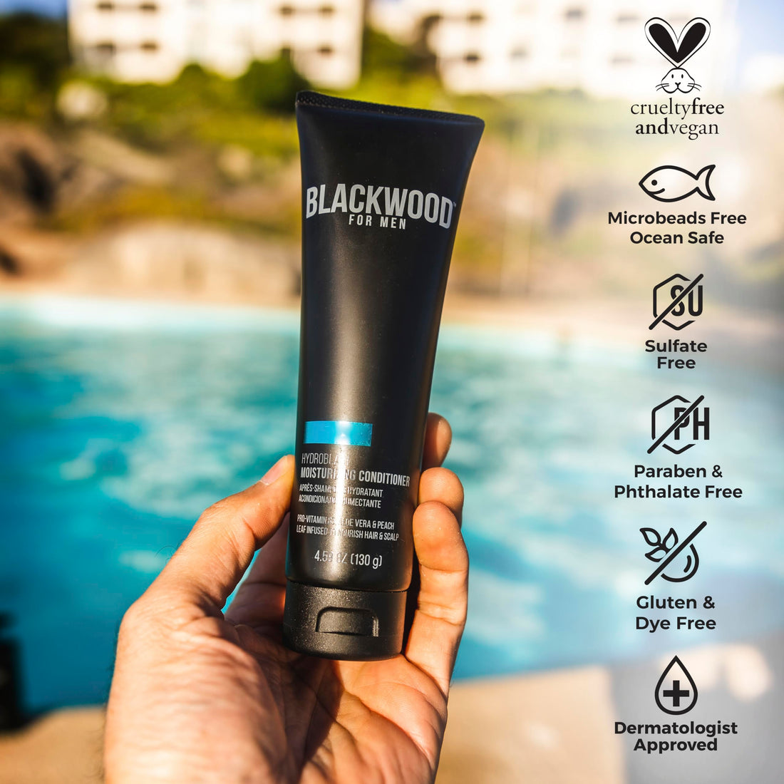 Blackwood For Men Hydro Blast Moisturizing Conditioner Tube, 4.59 Fluid Ounce