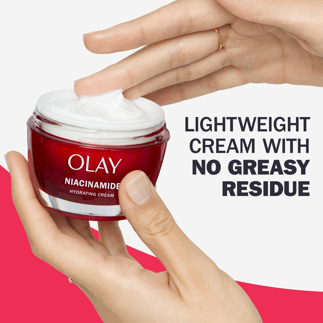 Olay Niacinamide Face Moisturizer, Firming Cream for Women, Non-Greasy - Anti-Wrinkle, Anti-Aging, Hydrating, Renewing, Stronger Skin Barrier, Smooths - Peptides, 1.7 Oz