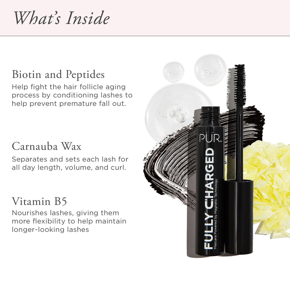 PUR Cosmetics Fully Charged Mascara, Black, 40g