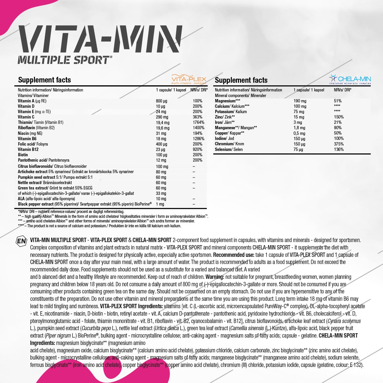 Olimp Vita-Min Multiple Sport Mega Caps - 60 Capsules