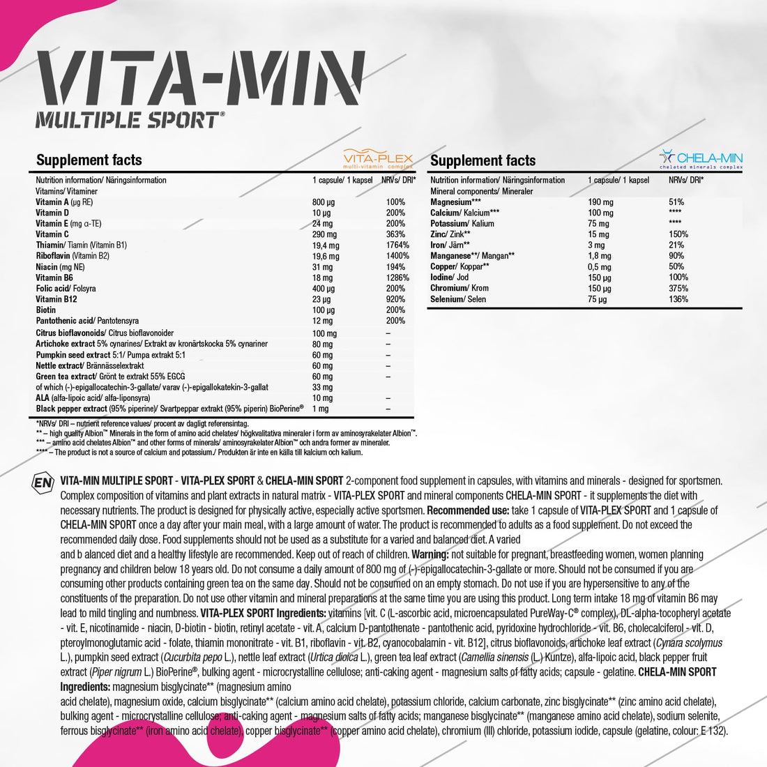 Olimp Vita-Min Multiple Sport Mega Caps - 60 Capsules
