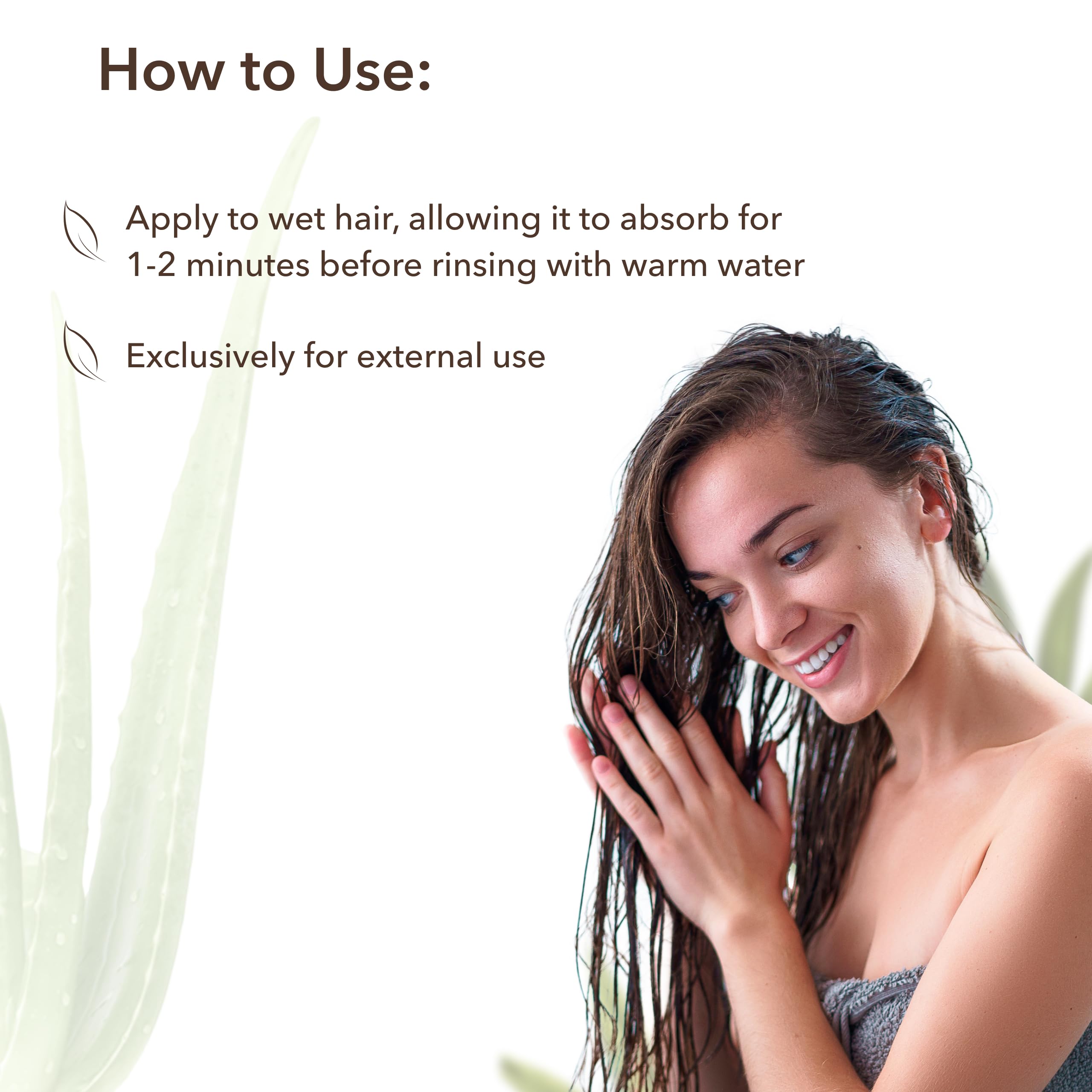 Aloe Vera Hair Balm – Hydrating & Fortifying Conditioner for Women, 98.6% Natural, Vegan, Moisturizing Unisex Conditioner, Deep Treatment for Dry, Damaged & Curly Hair, Sulfate-Free, 8.5 Fl Oz / 250ml