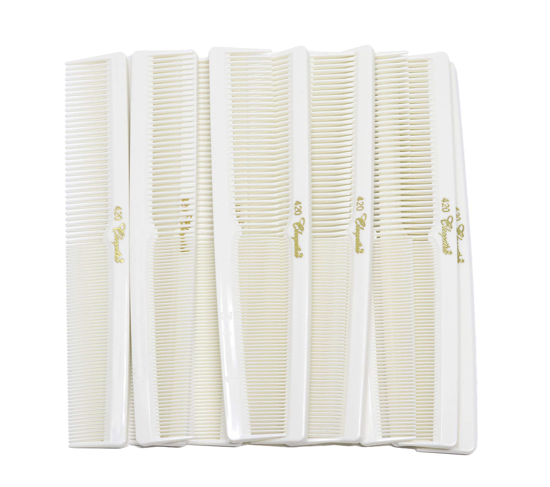 Krest Cleopatra 420. 7 Inch Hair Cutting Combs. Barber’s & Hairstylist Combs. 1 Dz.