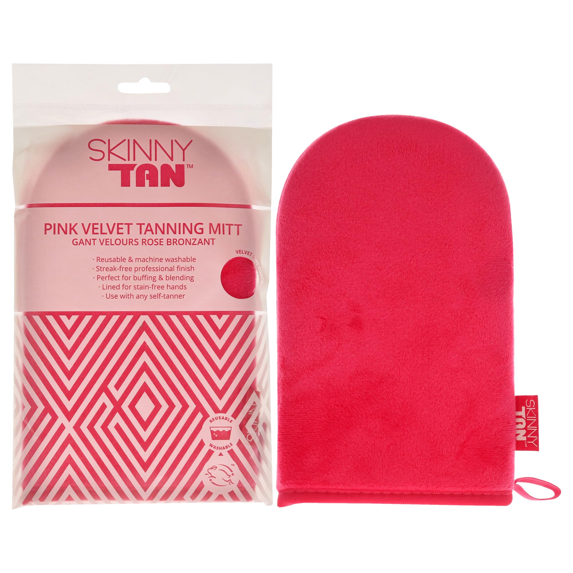 Skinny Tan Pink Self Tan Dual Application Mitt