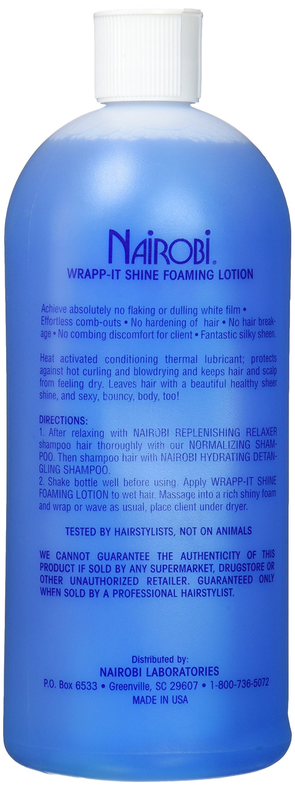 Nairobi Wrapp-It Shine Foaming Lotion 32 oz. Lotion Unisex