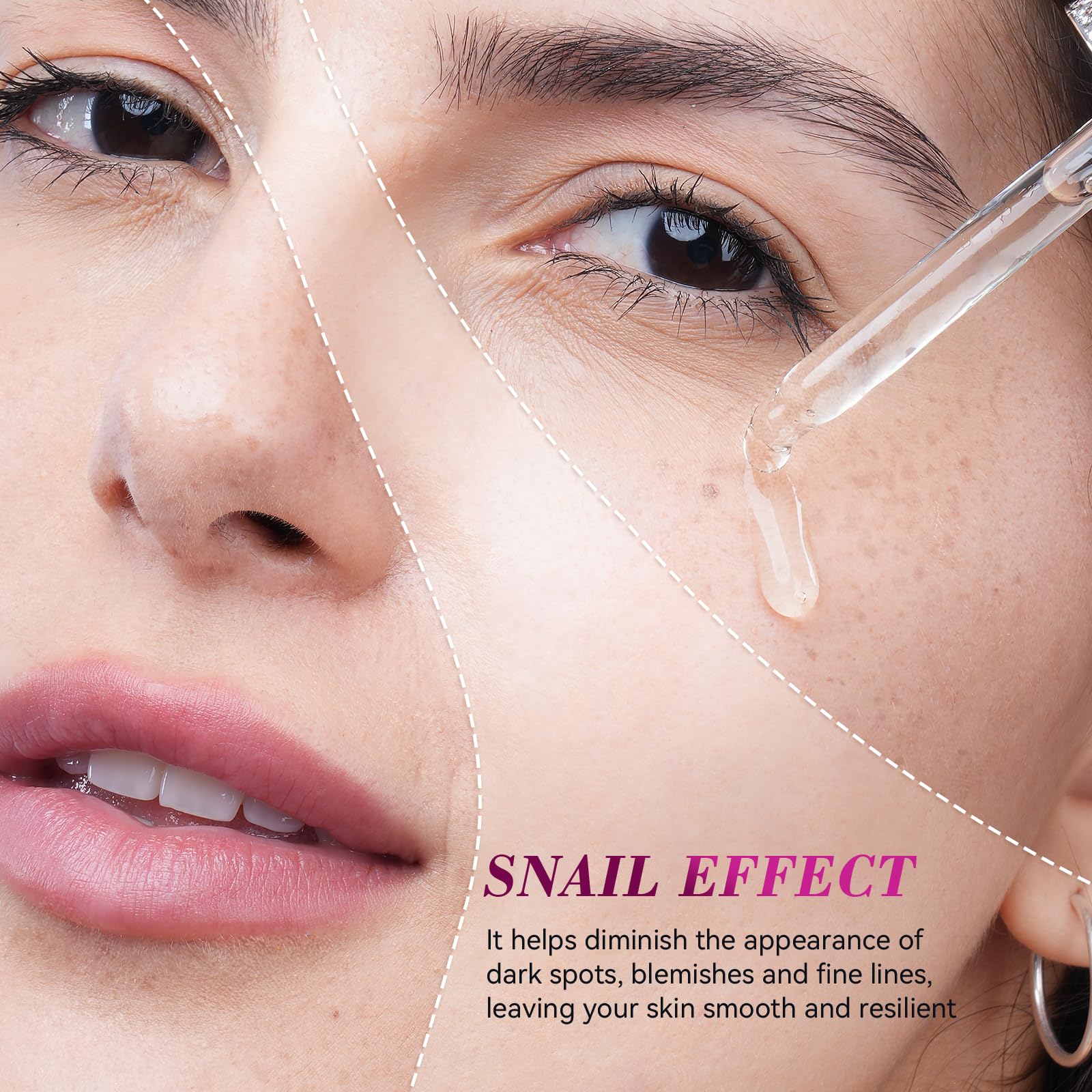 97% Snail Mucin Ultra Retinol Night Serum Anti Ageing Face Serum with Peptides and Hyaluronic Acid