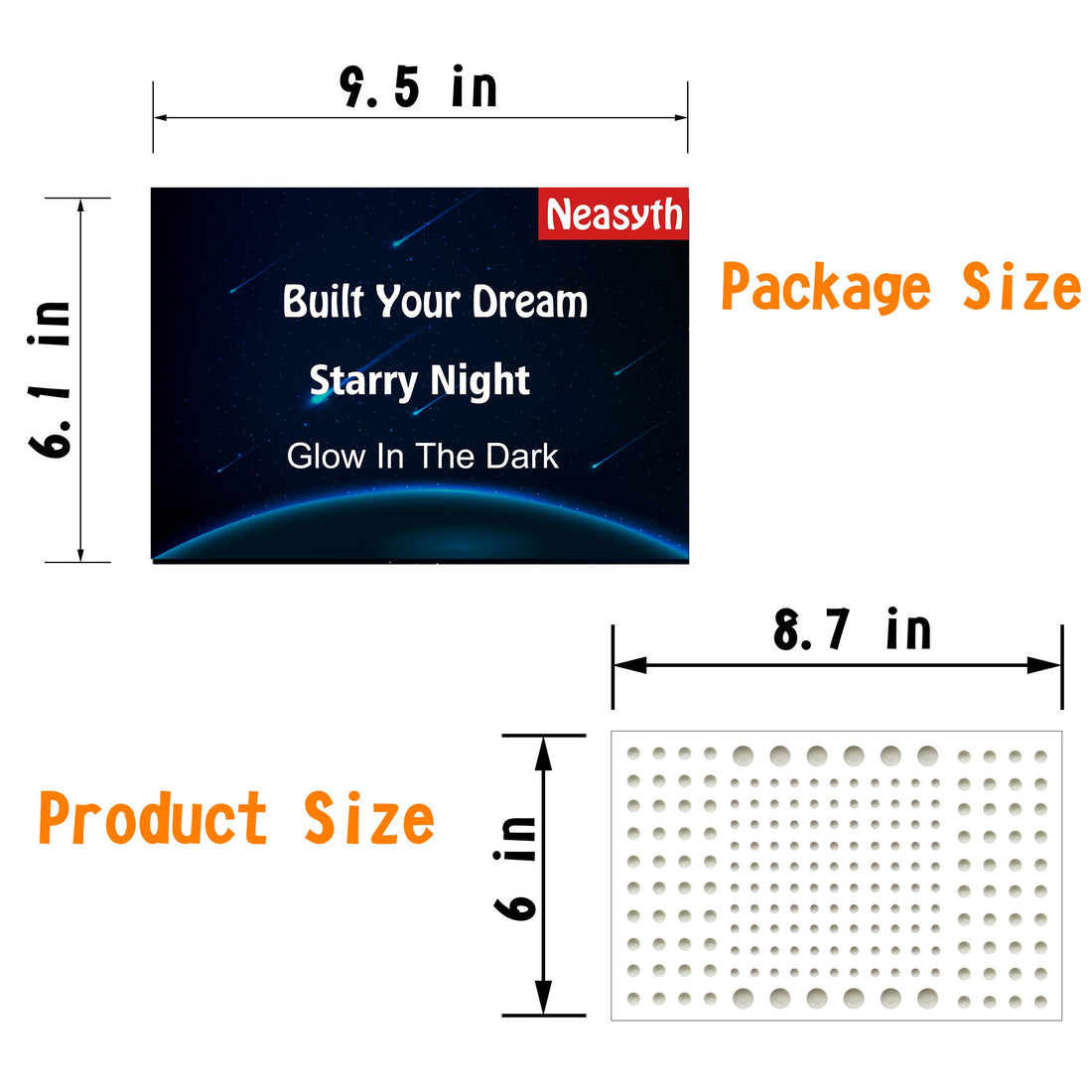 808 PCS Glow in The Dark Stars for Ceiling, Glowing Wall Decals Decor Stickers,(404 Pcs Green and 404 Sky Blue) 3D Adhesive Dots Decor Starry Sky Decor for Kids Bedroom or Birthday Gift