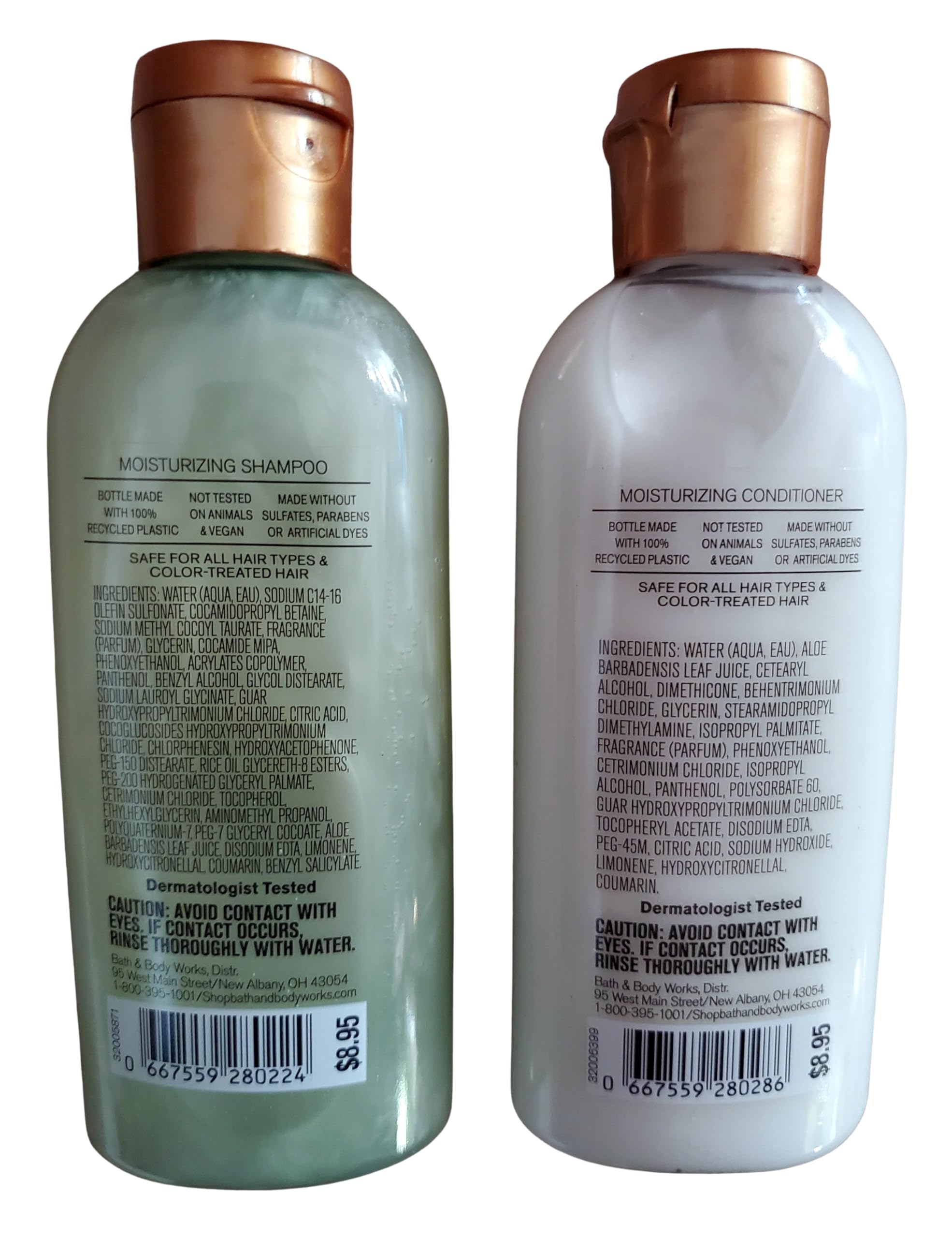 Bath and Body Works At the Beach Travel Size Shampoo and Conditioner Set of 2