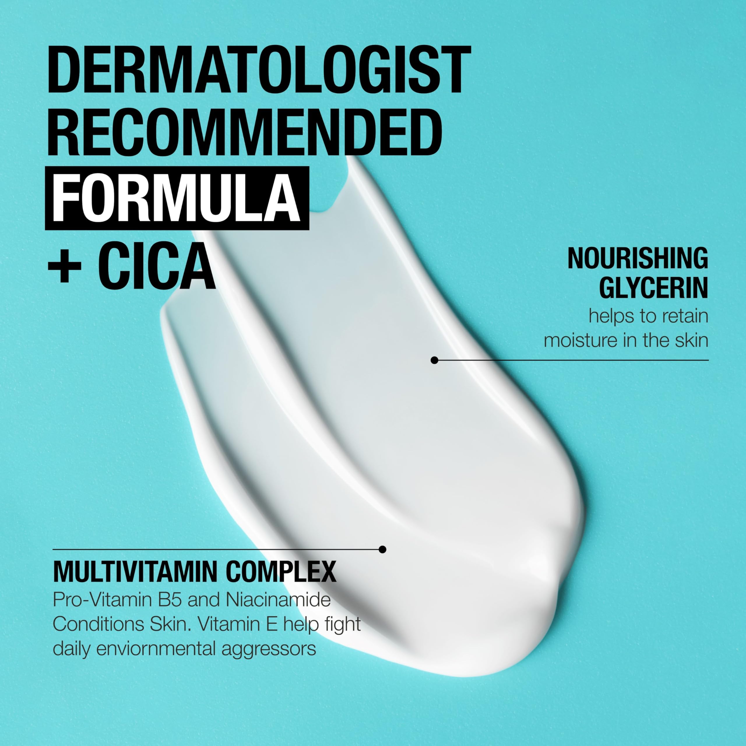 Neutrogena Ultra Gentle Fragrance Free Daily Face Moisturizer, Facial Moisturizer for Sensitive & Dry Skin with CICA, Pro-Vitamin B5, Vitamin E & Niacinamide, 3.4 fl. oz