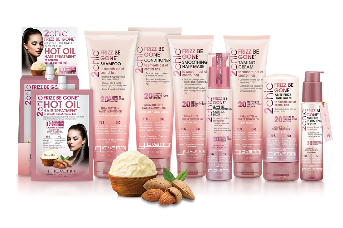 Giovanni 2chic Frizz Be Gone Shea Butter & Sweet Almond Oil Smoothing Hair Mask