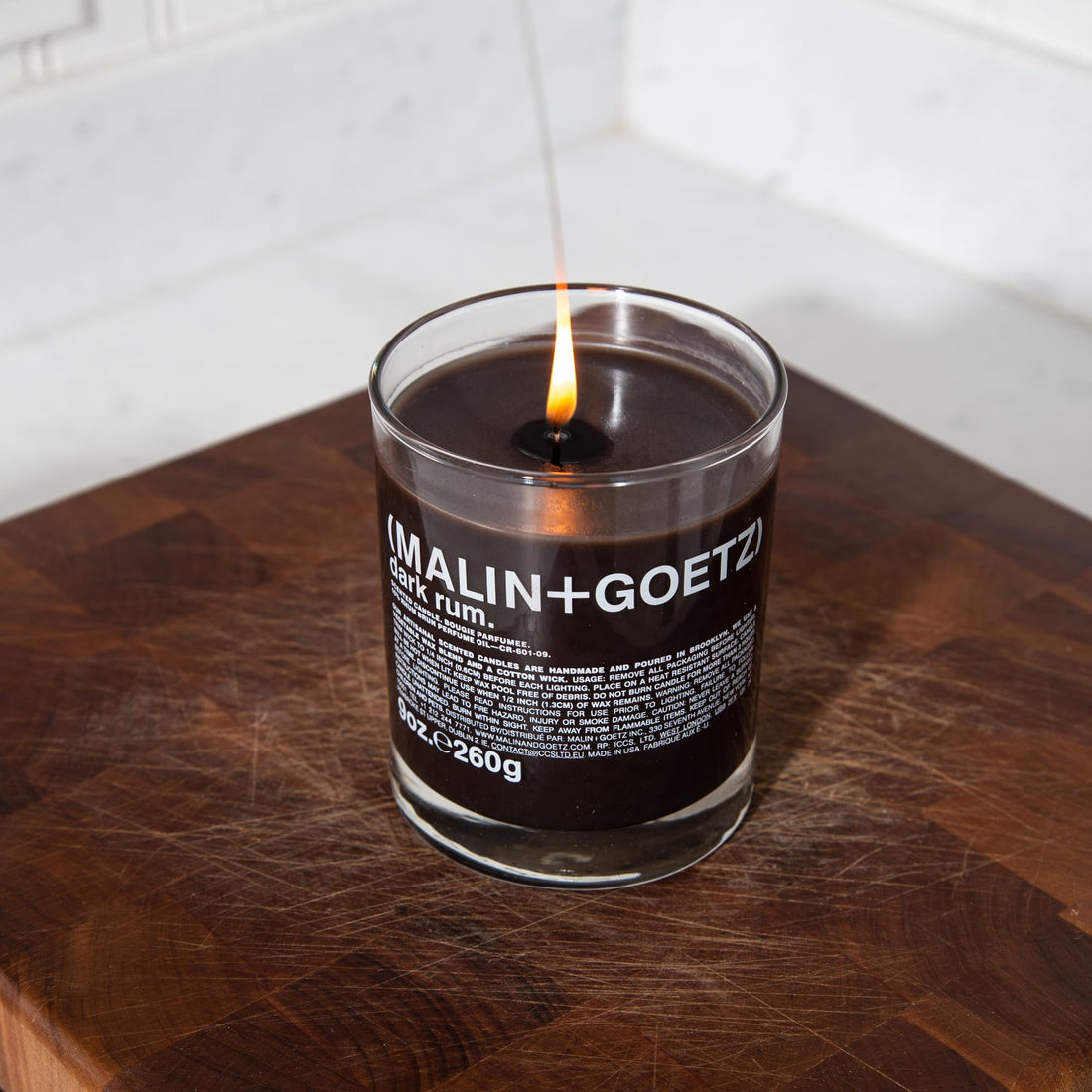 Malin + Goetz Dark Rum Candle ââ‚¬â€œ Dark & Spicy Aroma Fragrance Scent, Natural Wax Blend, Traditional Bay Rum Inspired, Vegan & Cruelty Free, Cotton Wick, Lasts 60 HoursÃ‚Â