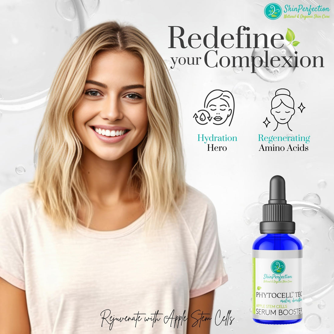 Phytocelltec Malus Domestica Apple Stem Cells Anti-Aging Serum Booster Phospholipids - Lotion Making Supplies - Make Your Own Cosmetics