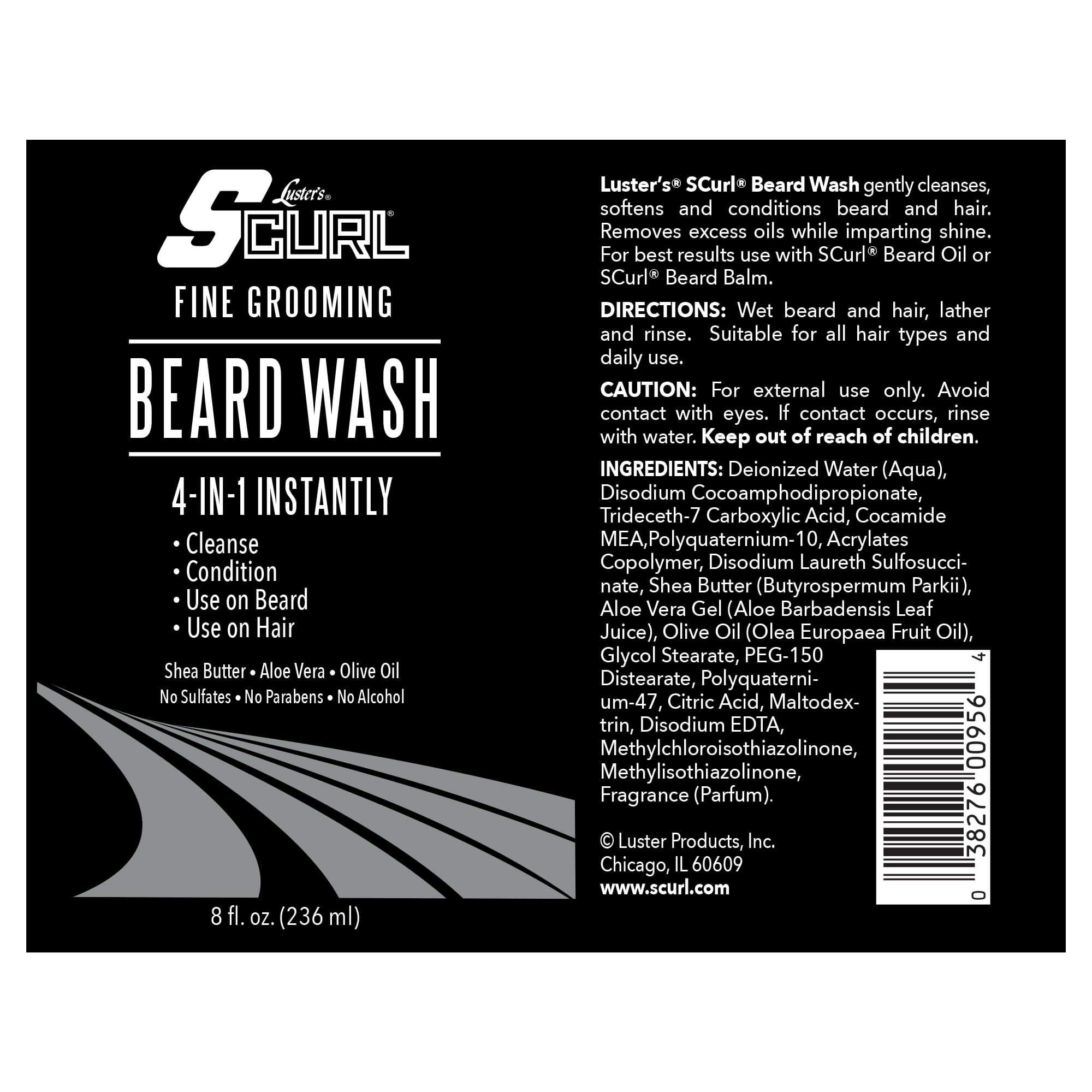 S CURL Beard Wash by Lusters