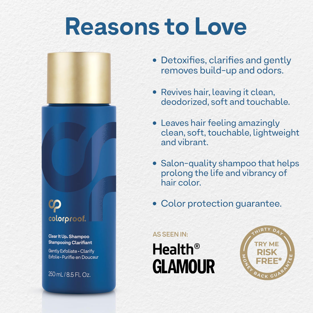 Colorproof Clear It Up Clarifying Shampoo 8.5 Fl. Oz. Shampoo for Color Treated Hair, Coconut & Lemongrass Scent