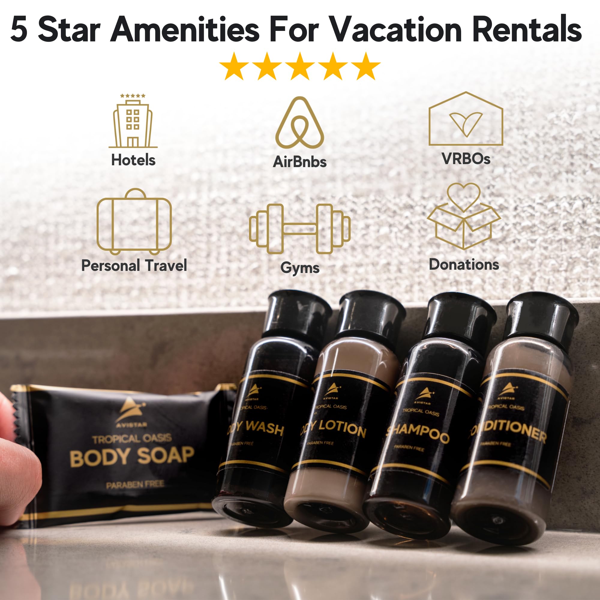 200 Piece Hotel Soap & Bulk Toiletries - Airbnb Essentials for Guests - Hotel Shampoo & Conditioner Supplies for Guests, Hotel Toiletries Bulk Set, Hotel Soaps & Toiletries Bulk, Hotel Amenities Bulk