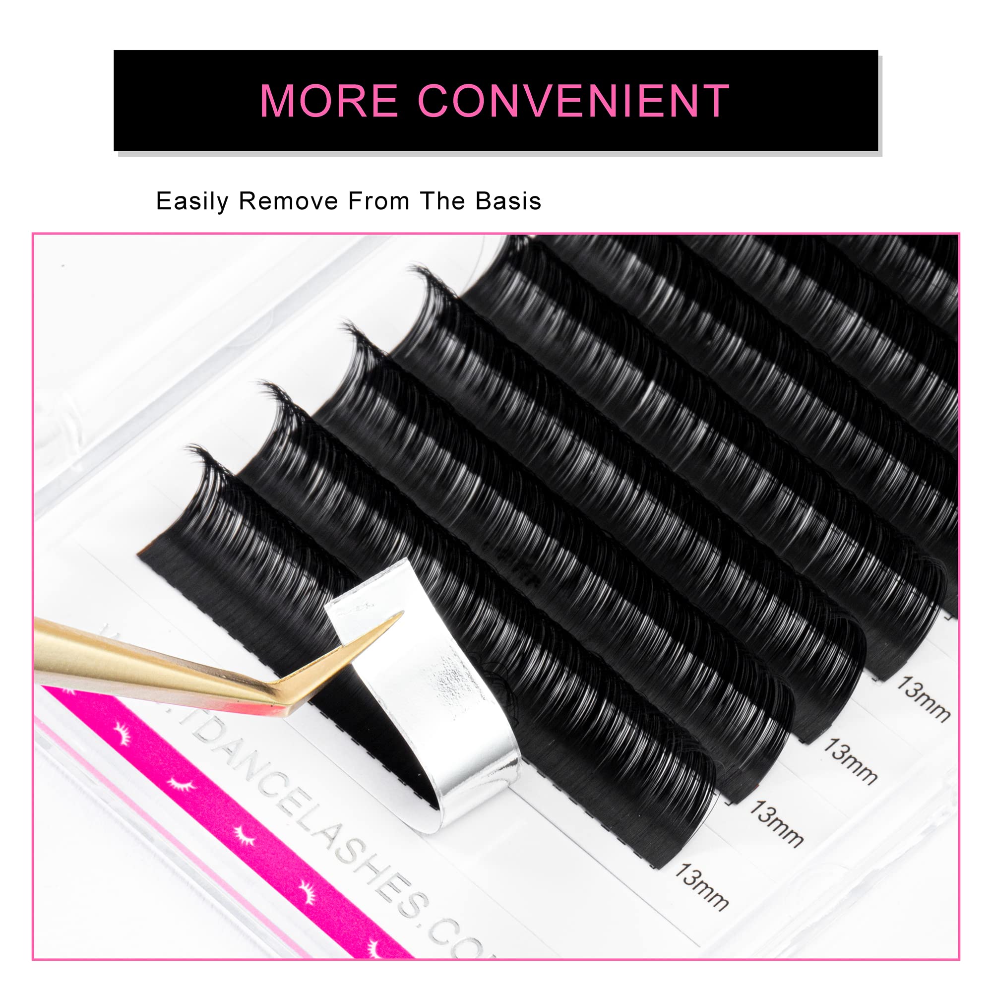 C-0.05, Length 14Mm: Tdance Premium C Curl 8-18Mm Semi Permanent Individual Eyelash Extensions 0.05-0.25Mm Thickness False Mink Silk Volume Lashes Extensions Professional Salon U