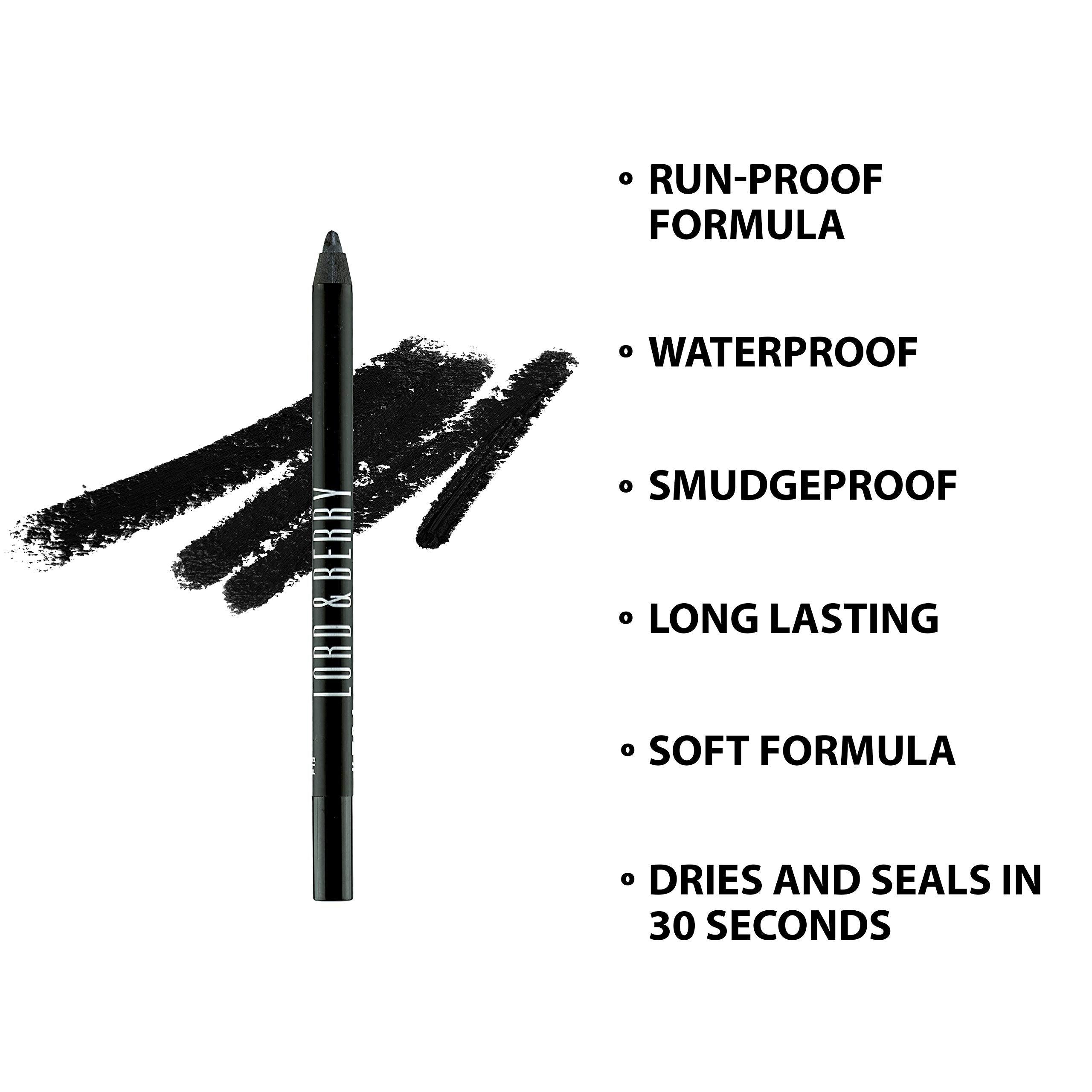 Lord & Berry Smudgeproof Eyeliner, Black, 1g