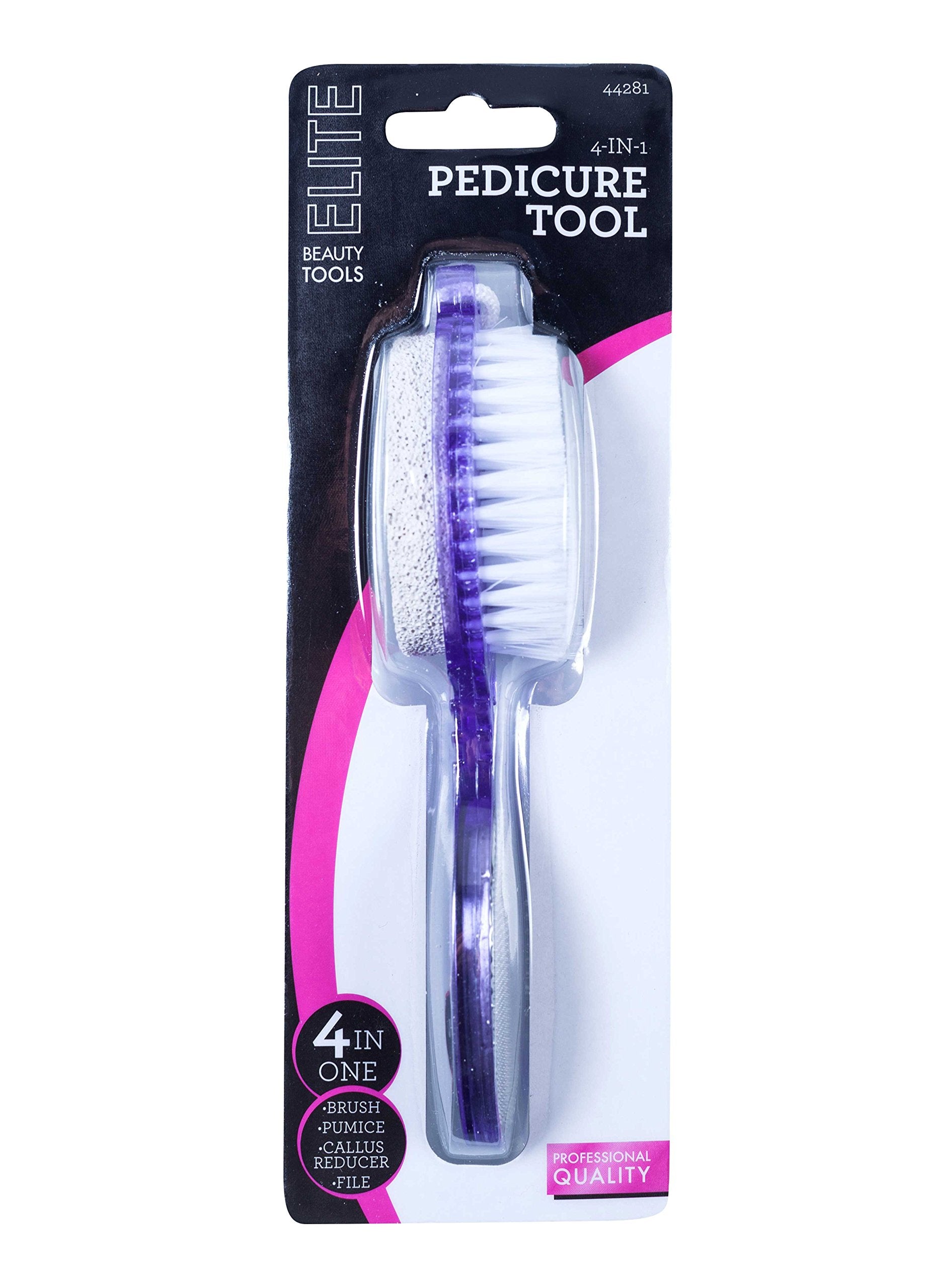 4-in-One Pedicure Tool: Brush Stone File