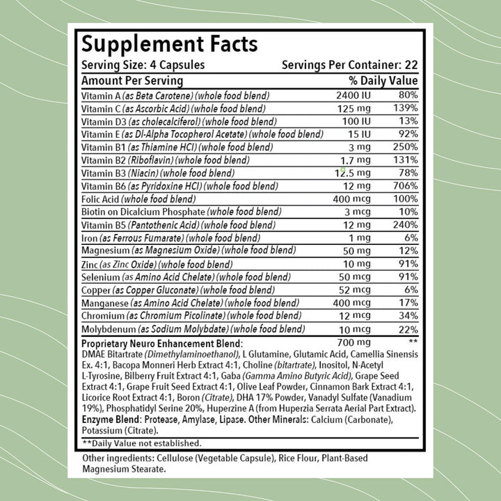 Opti Nutrients by Dr BrimHall | Opti-Brain Consciously Sourced| 90 Capsules