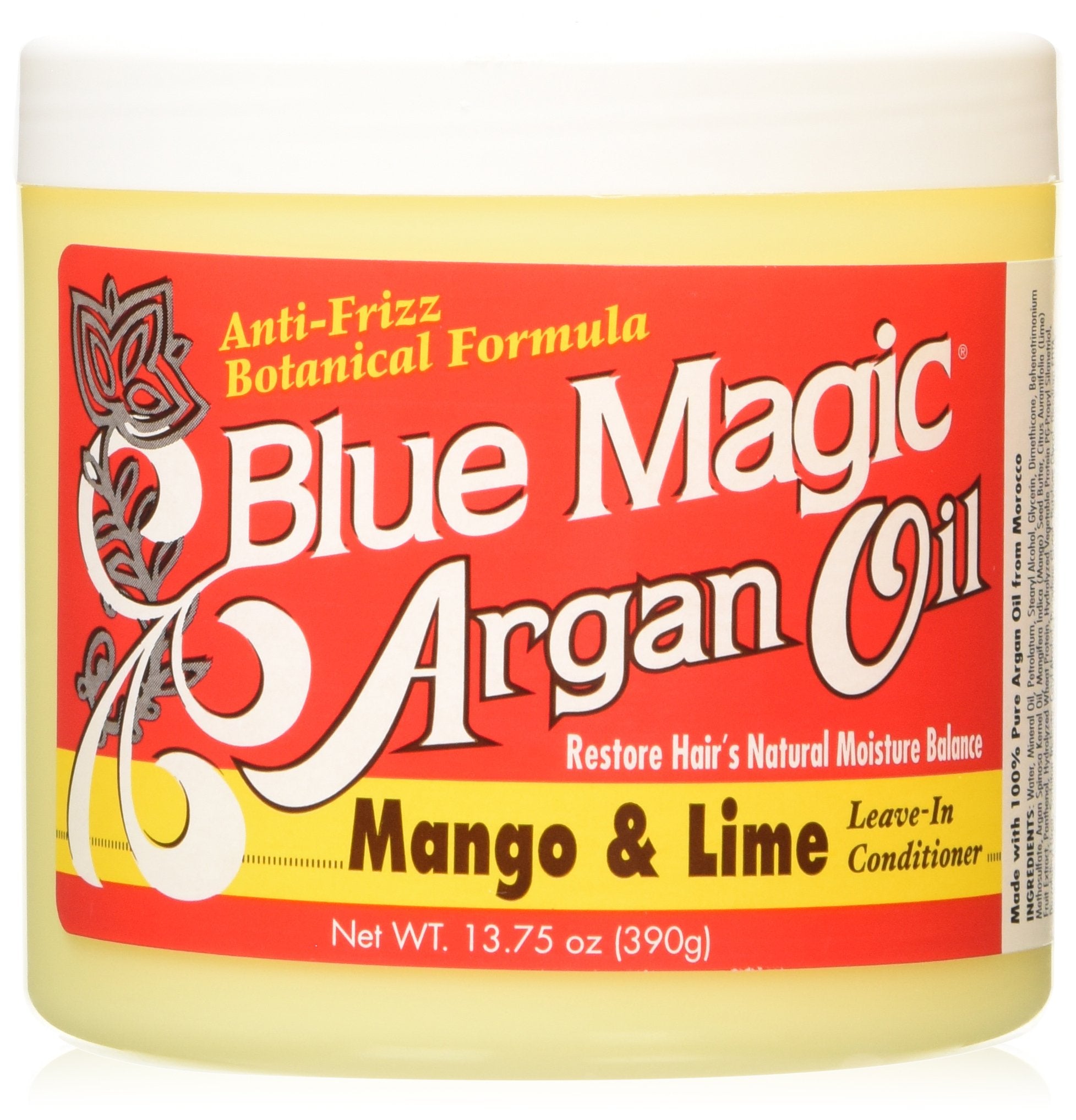 Blue Magic Argan Oil Mango and Lime Leave in Conditioner 13.75 Oz