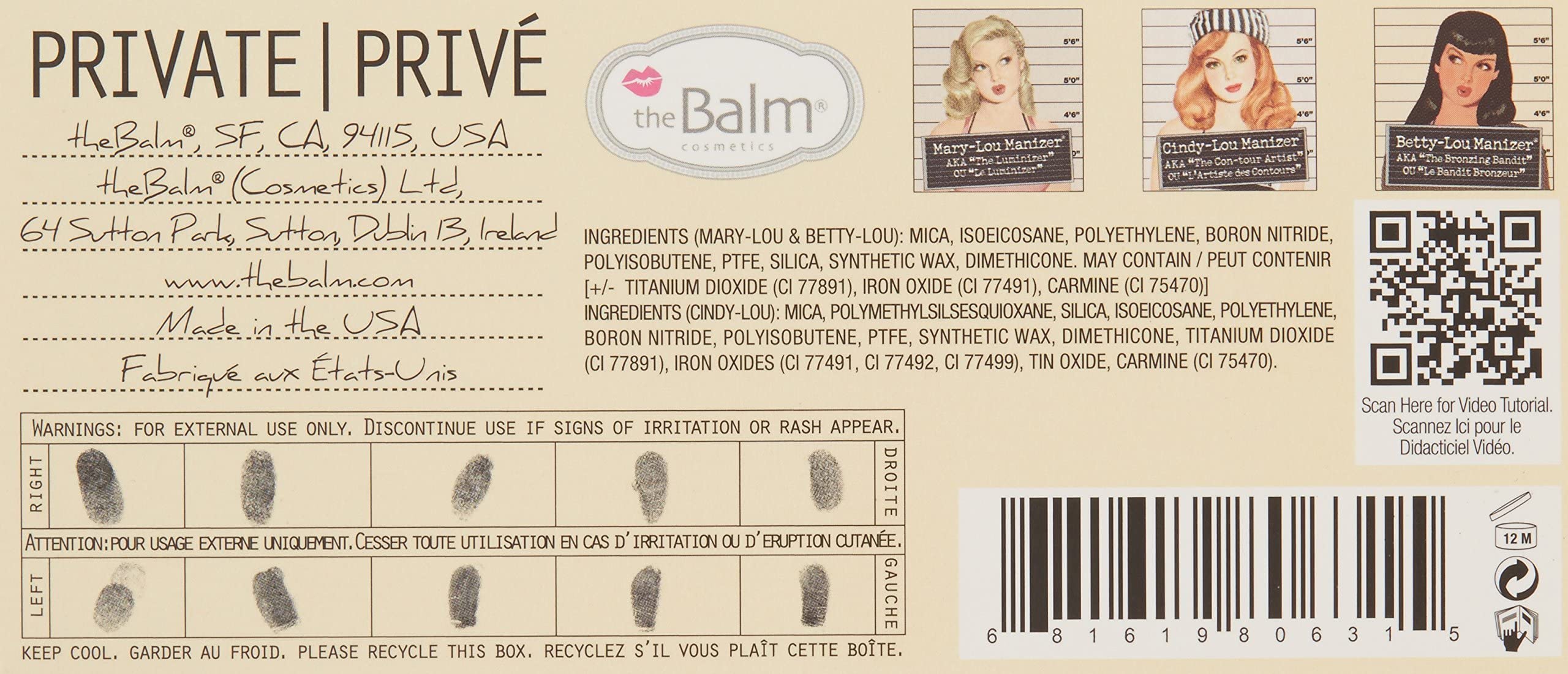 theBalm Manizer Sisters