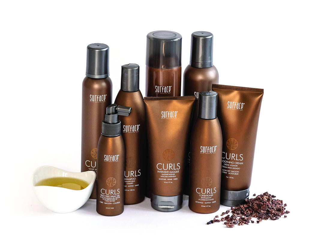 Surface Hair - Curls Smoothing Cream – Defines, Adds Shine, and Provides Frizz Free Style Longevity - 7 fl oz