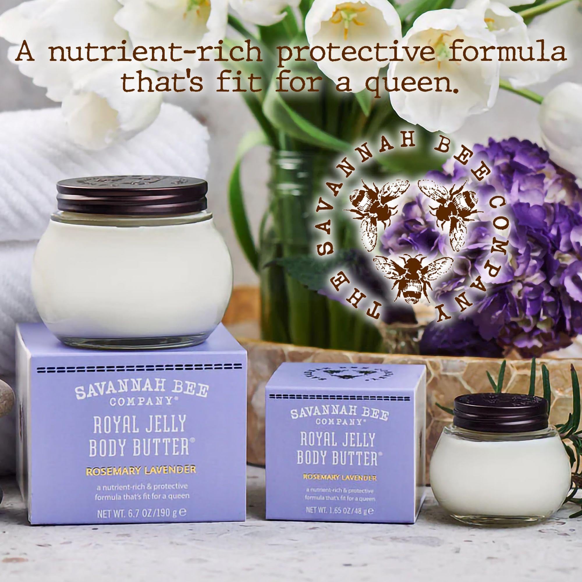 Savannah Bee Company Royal Jelly Body Butter ROSEMARY LAVENDER 6.7 Ounce