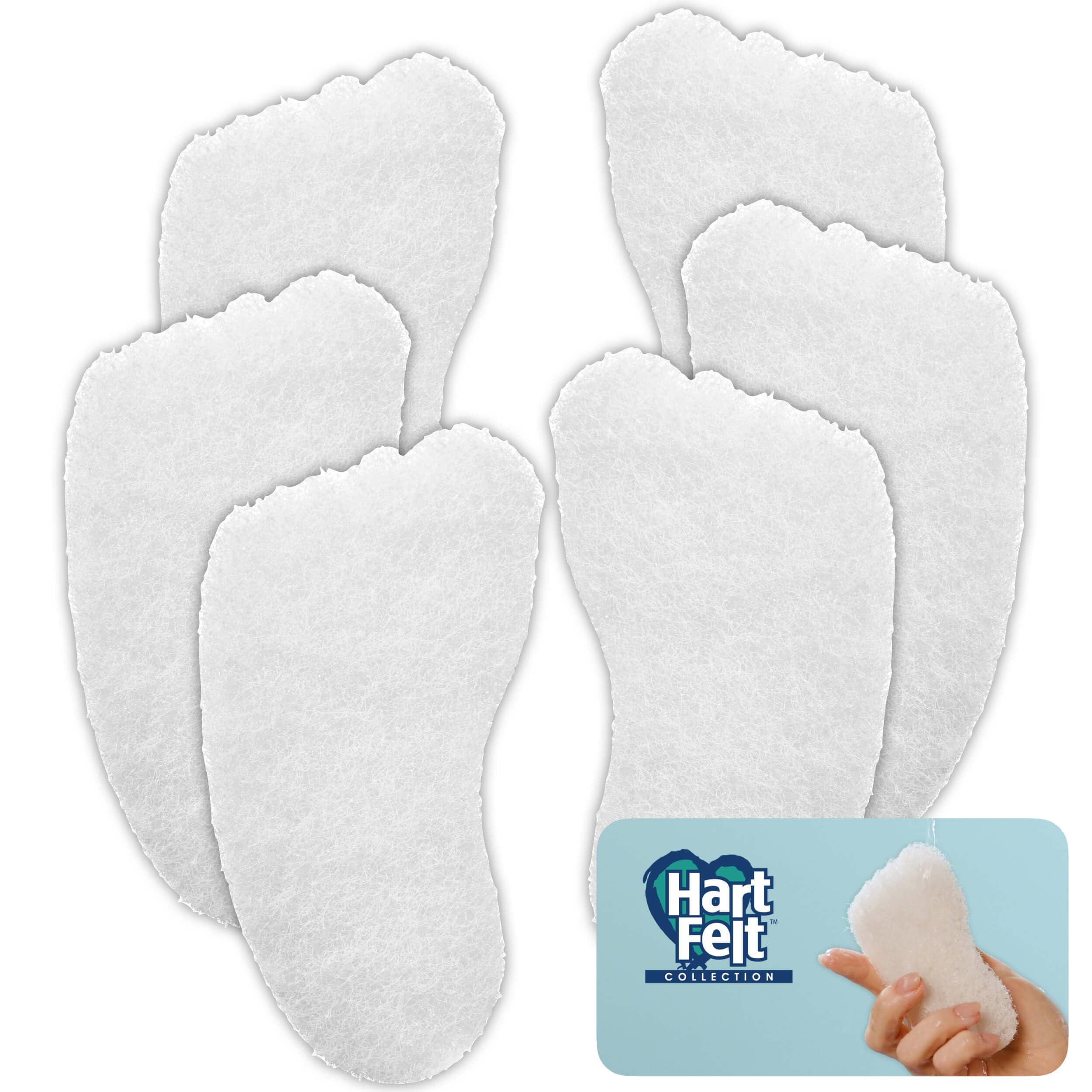 HartFelt Pedi Foot Scrub, 6 Count