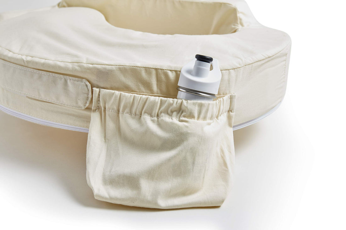 My Brest Friend Organic Cotton Deluxe Nursing Pillow Cover - Slipcovers For Baby - Adjustable Fit, Easy Care, Durable - Original Nursing Pillow Not Included, Organic Cream
