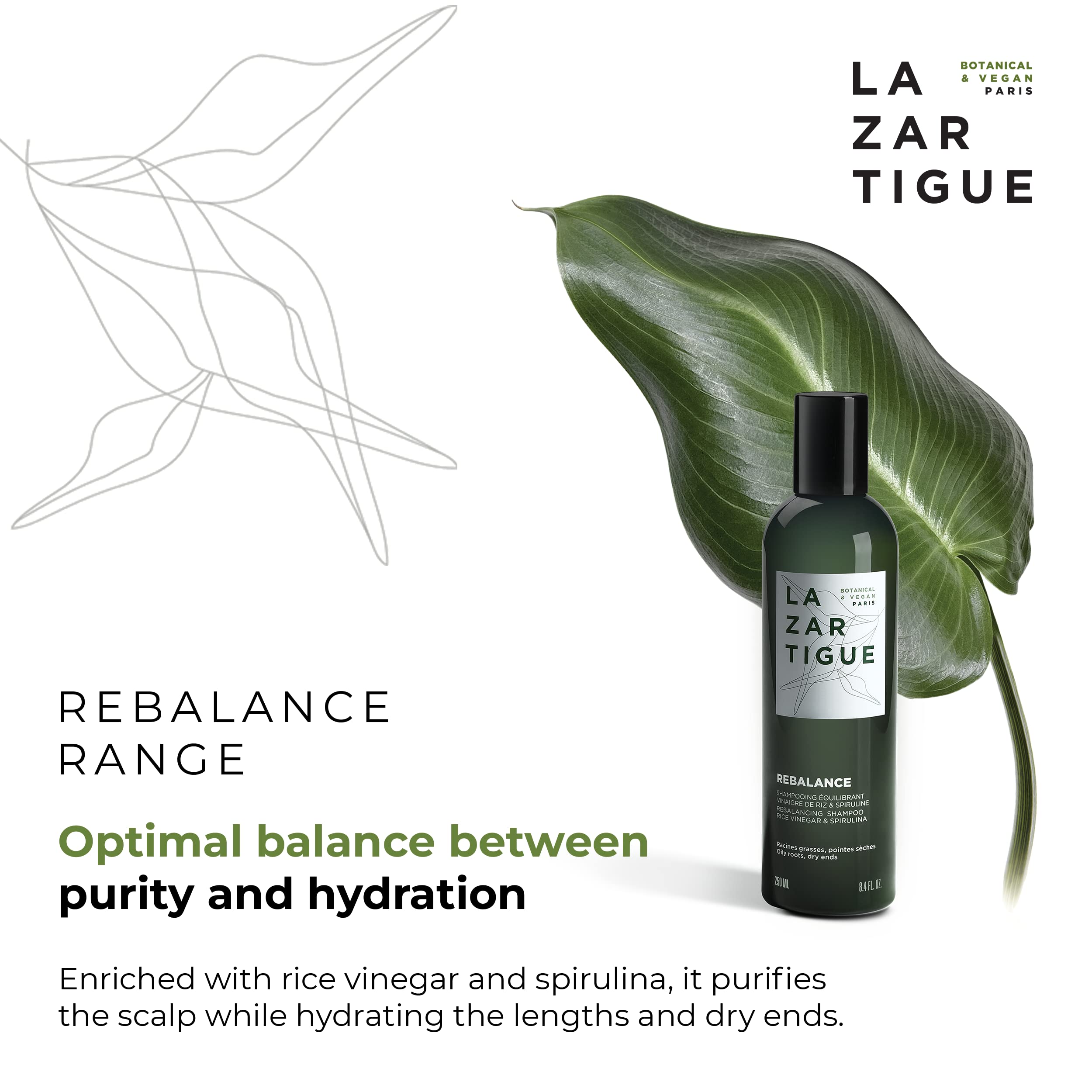 Lazartigue Rebalance Shampoo for Women - 8.4 oz Shampoo