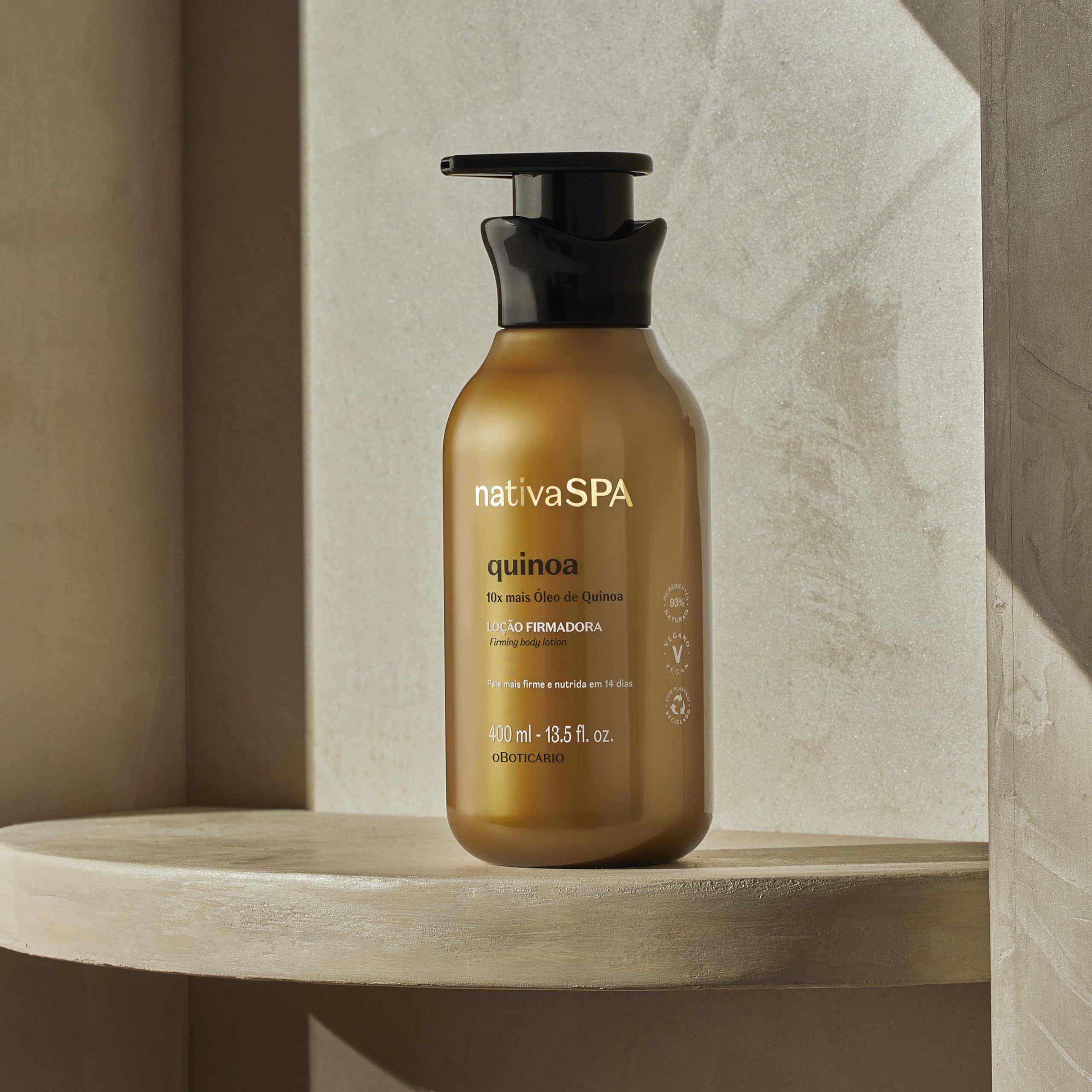 Nativa SPA by O Boticario Quinoa Hydrating Body Lotion, Fragranced Skin Moisturizer with Purified Quinoa Drops, 13.5 Ounce