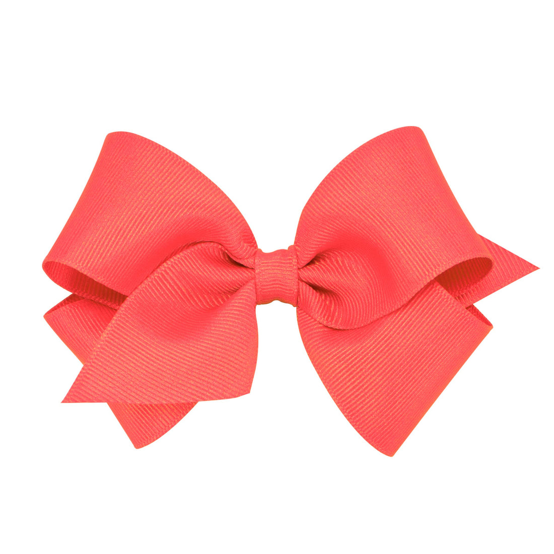 Wee Ones Girls' Classic Grosgrain Hair Bows on a WeeStay No-Slip Hair Clip, Handmade, Small, Watermelon