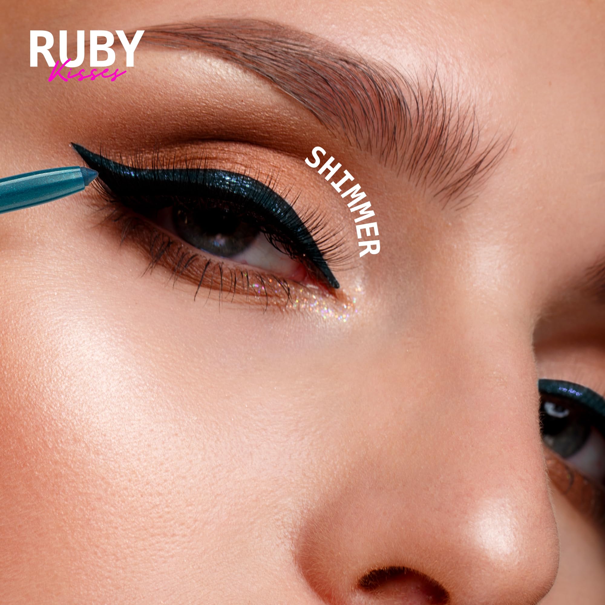 LAL09 Rich Teal Blue : Ruby Kisses 24HR EYE DEFINE Auto Eyeliner (LAL09)