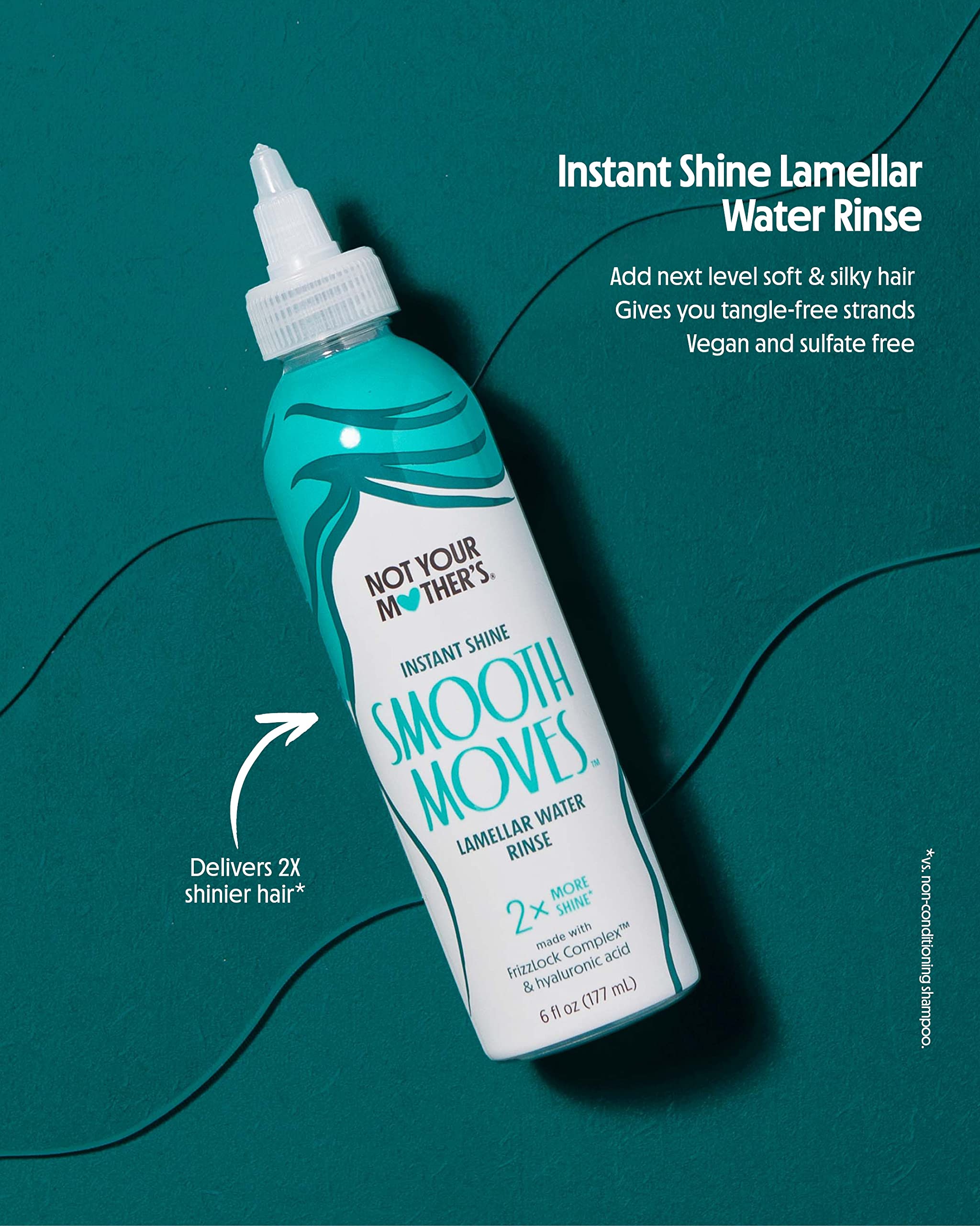Not Your Mother's Smooth Moves Instant Shine Lamellar Water Hair Rinse - 6 fl oz Squeezable Bottle - Berry Vanilla Scent