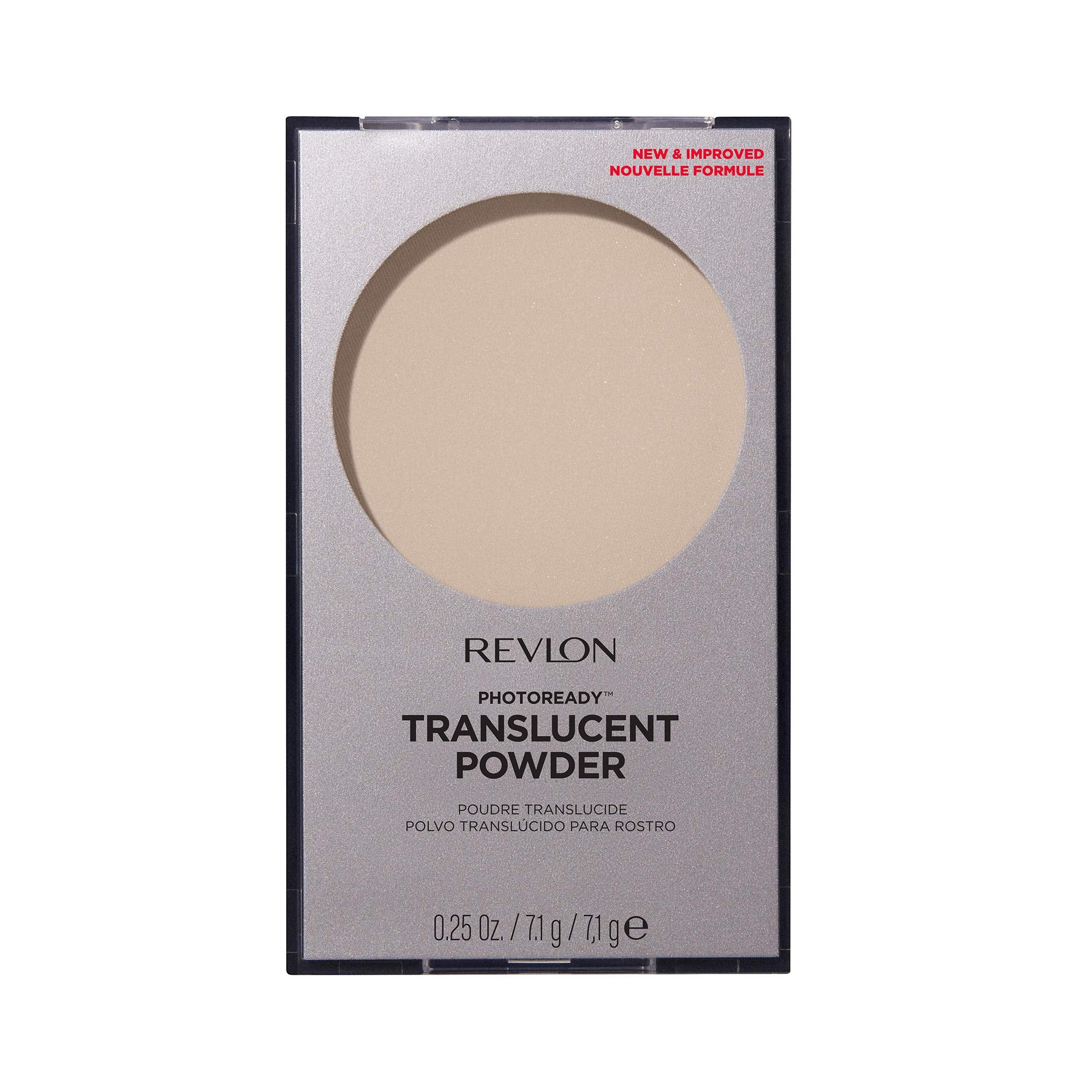 Revlon PhotoReady Blurring Face Powder Makeup, Longwear Medium-Full Coverage with Flawless Finish, Shine & Oil-Free, 001 Translucent, 0.25 oz