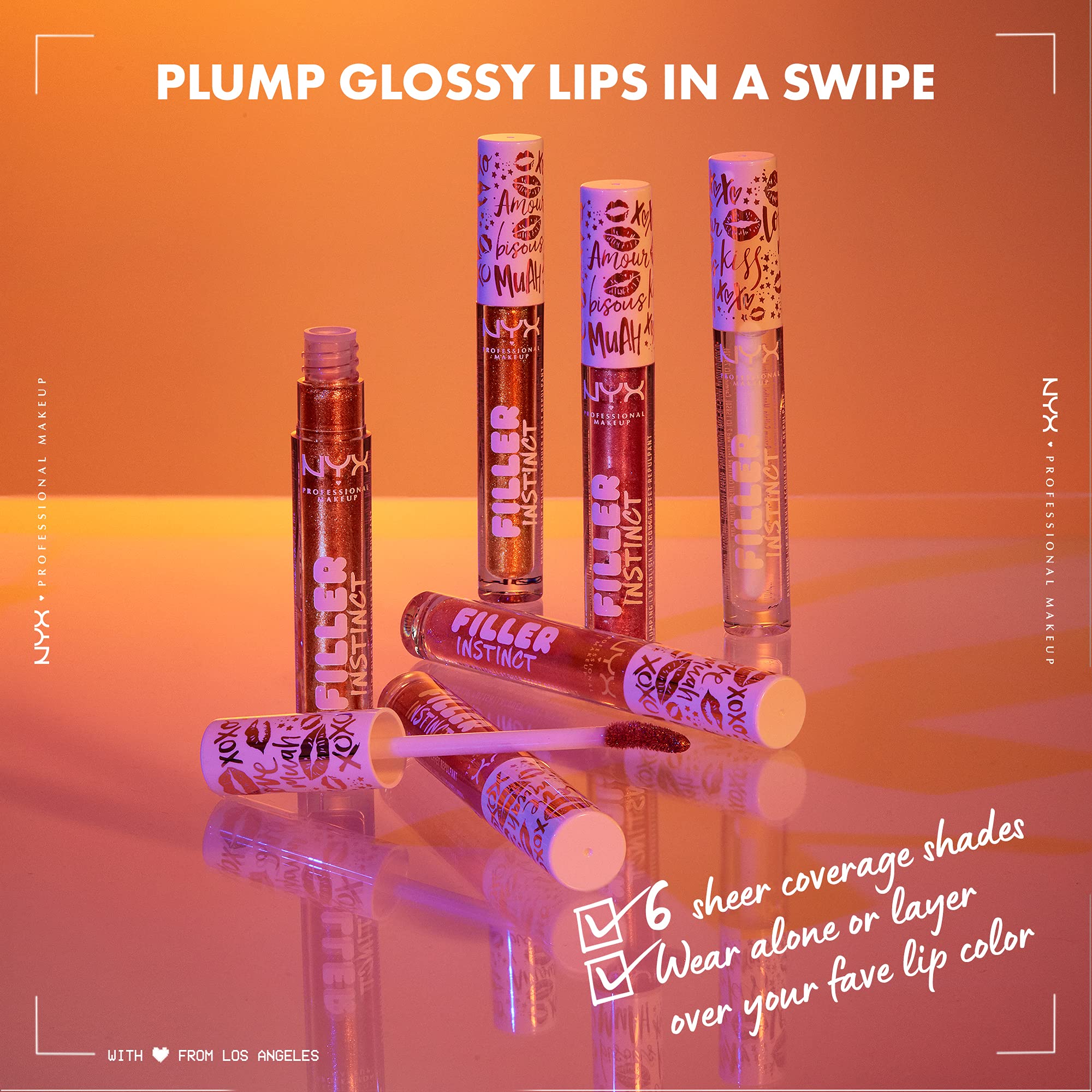 NYX PROFESSIONAL MAKEUP Filler Instinct Plumping Lip Polish, Lip Plumper Gloss - Cheap Fills (Bronze Gold)