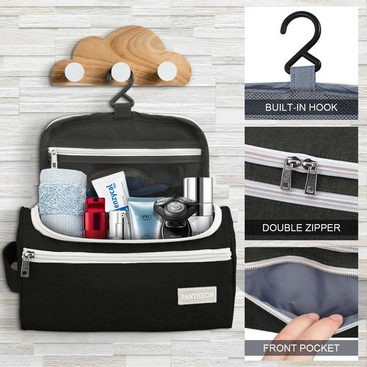 Pantheon Toiletry Organizer Wash Bag Hanging Dopp Kit Travel for Bathroom Shower