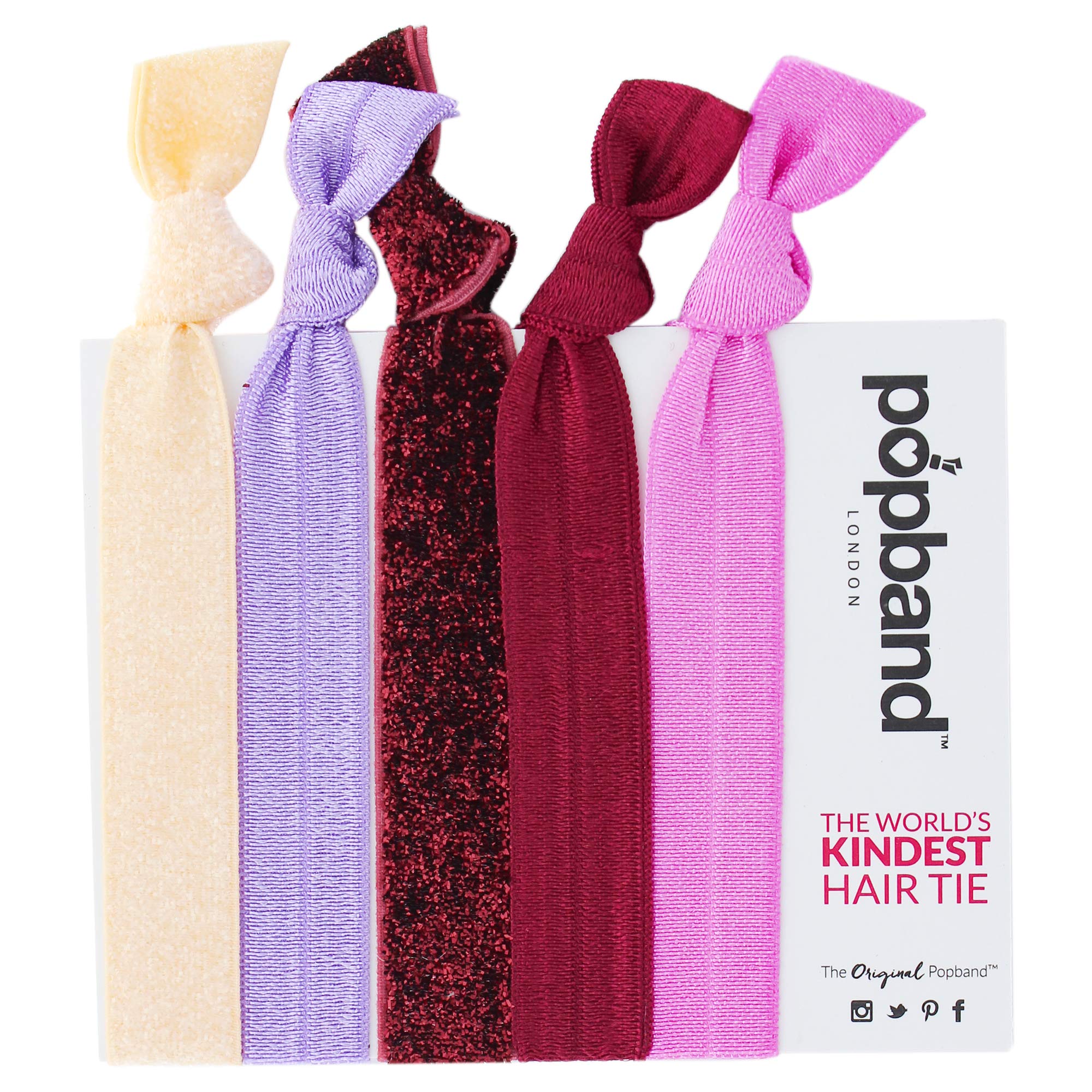 Popband Hair Ties, Winter Berry