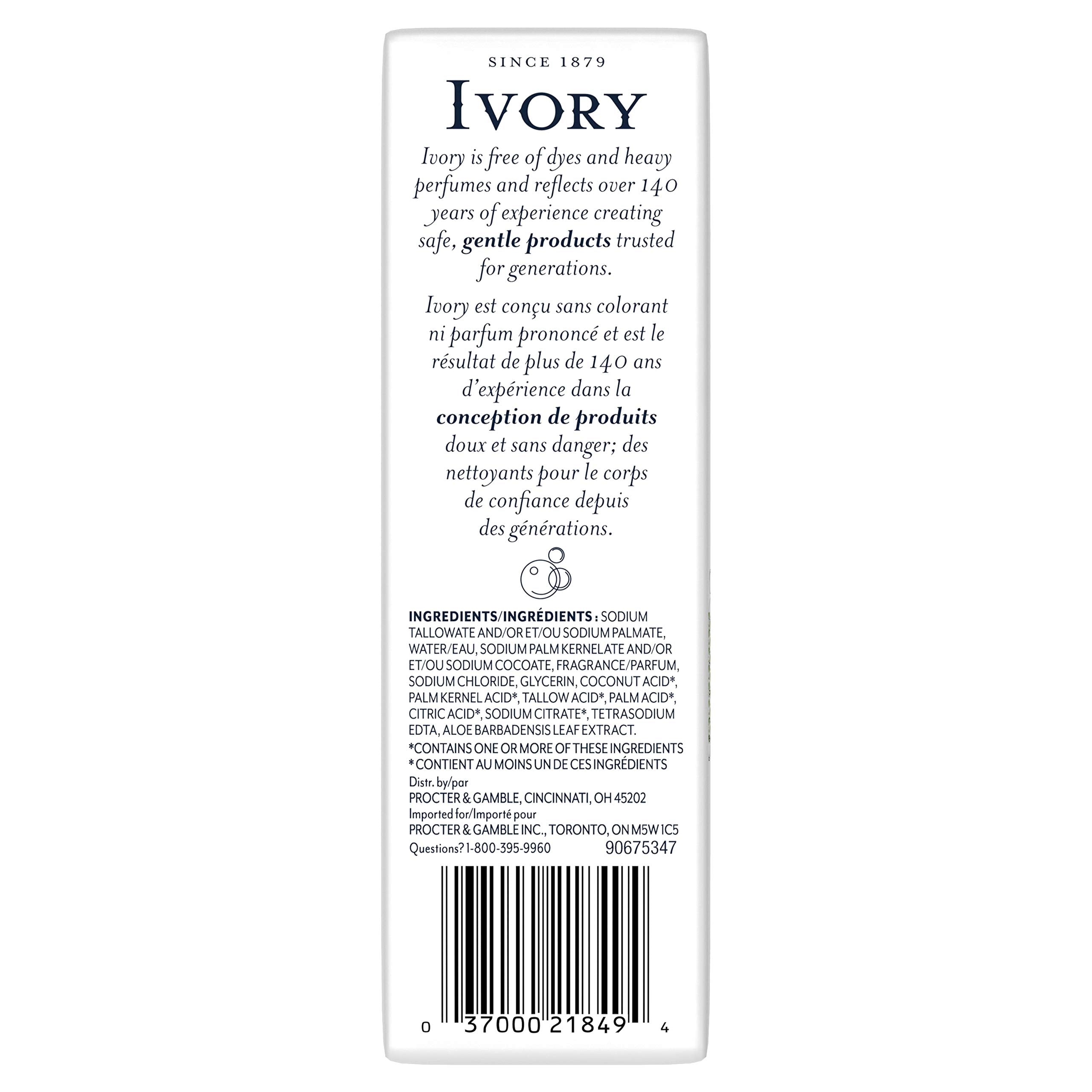 Ivory Aloe 10-Bar Pack: Personal Size 3.1 Oz, 31.7 Ounce
