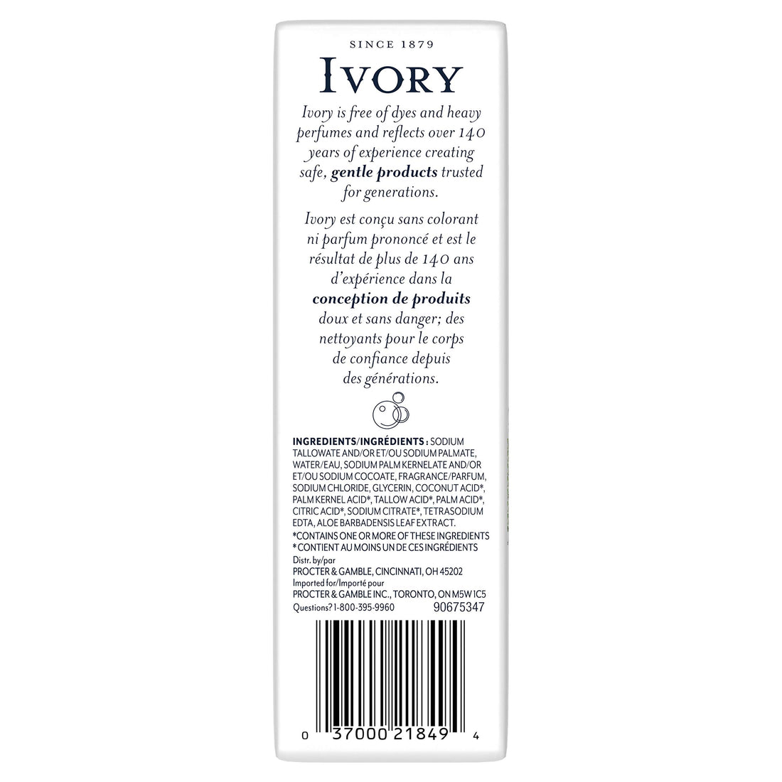 Ivory Aloe 10-Bar Pack: Personal Size 3.1 Oz, 31.7 Ounce