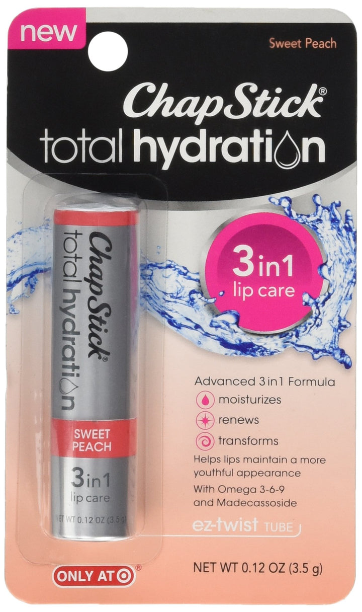 ChapStick Total 3 Hydration in 1 Sweet Peach