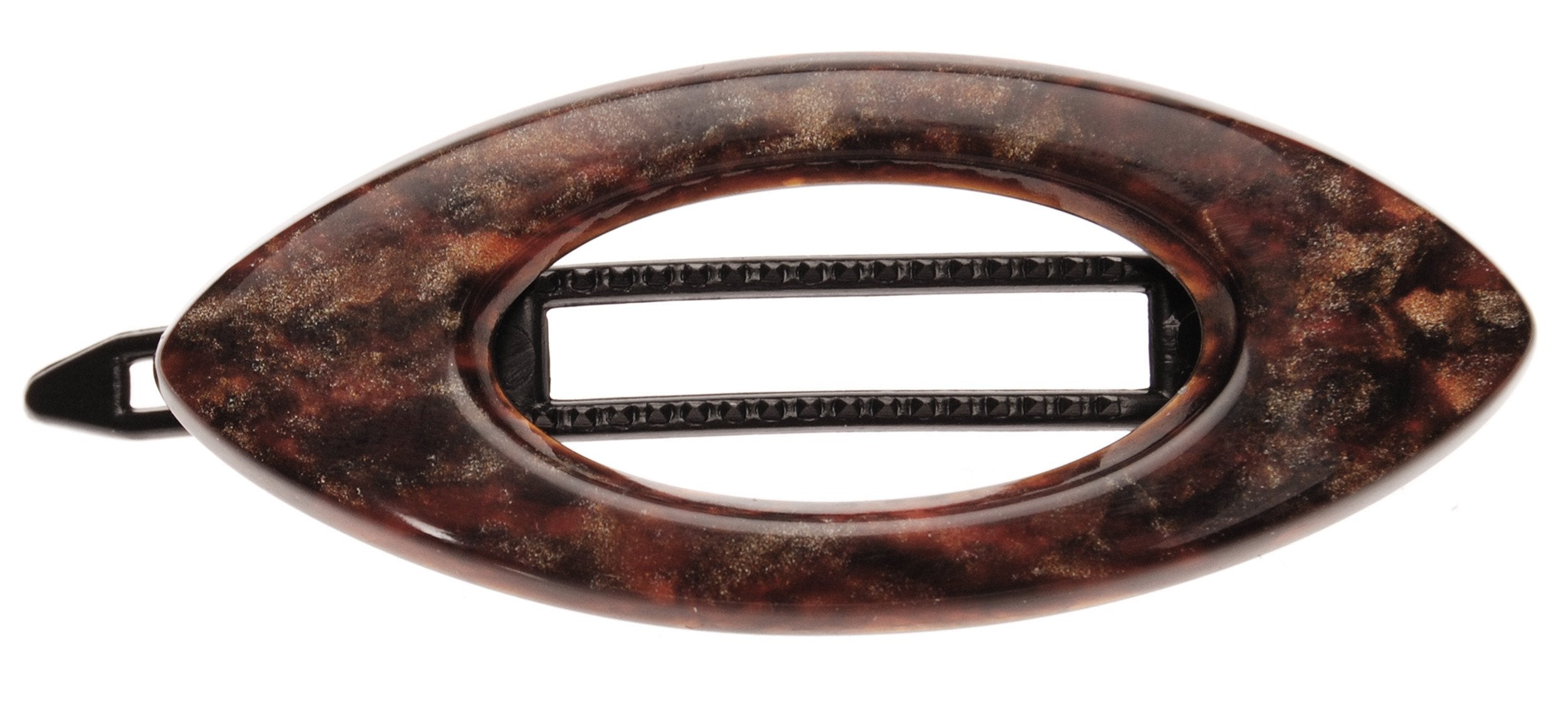Mojave : France Luxe Mini Cutout Oval on Plastic Tige Boule Barrette - Mojave