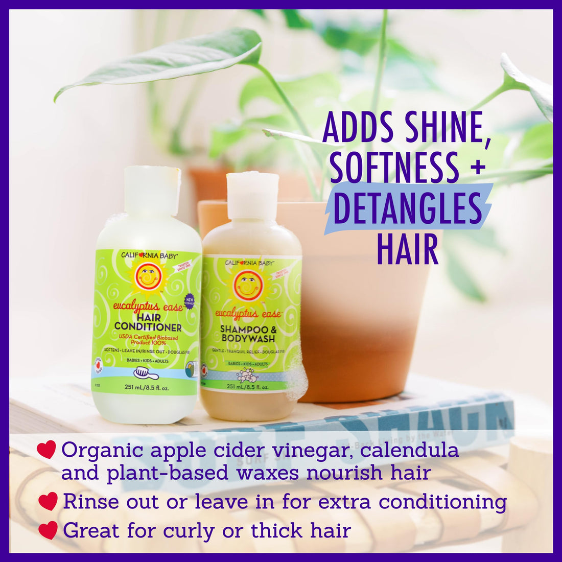 California Baby Conditioner - Eucalyptus Ease - 8.5 oz by California Baby