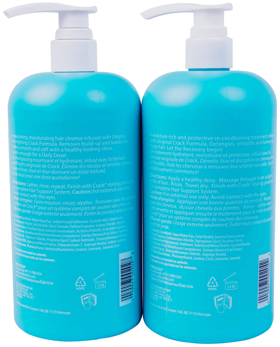 CRACK CLEAN & SOAPER SHAMPOO & IN TREATMENT CONDITIONER 33.8 OZ PUMP INCLUDED