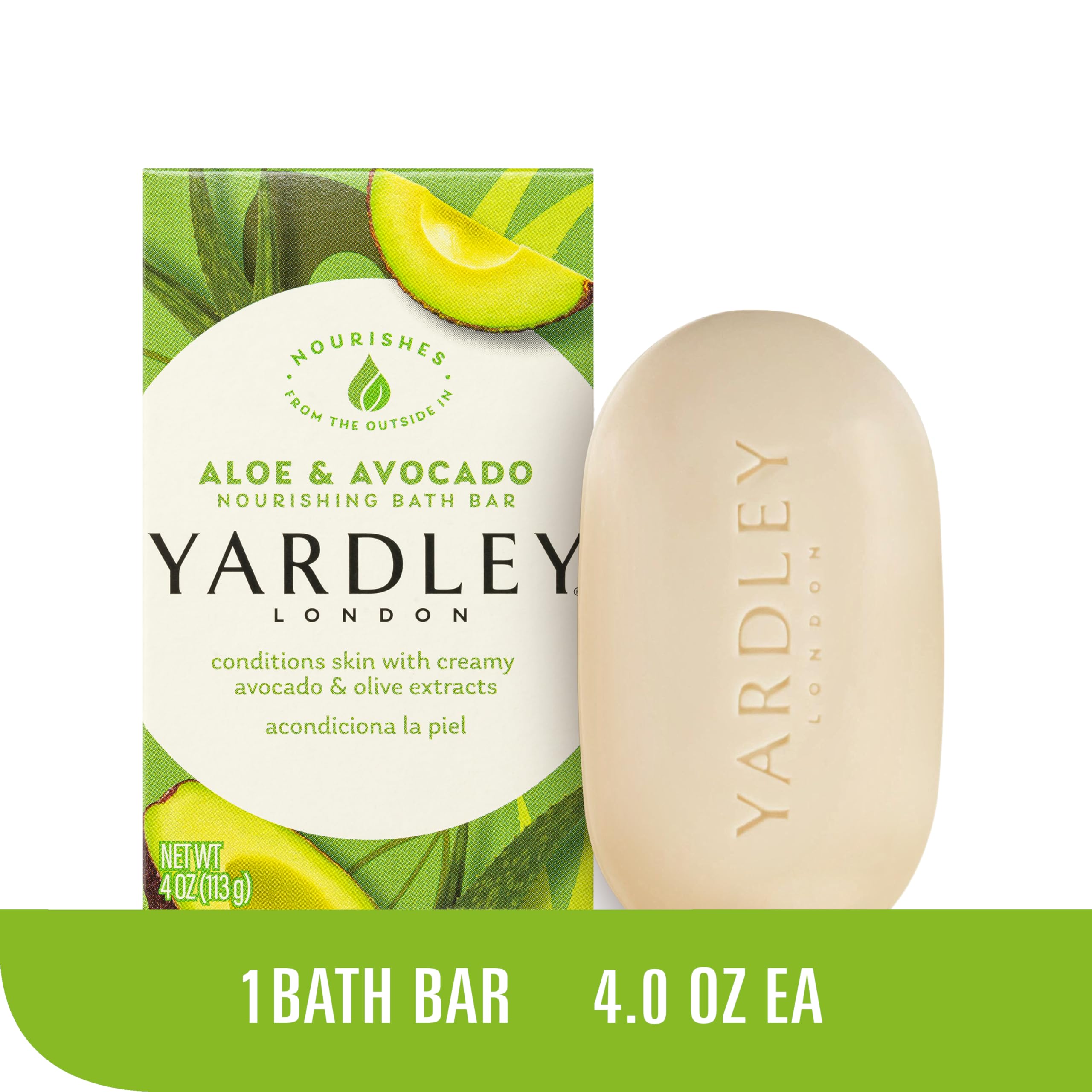 Yardley Fresh Aloe With Cucumber Essence Bar Soap Soap Unisex By, 4.25 Ounce (Packaging May Vary)