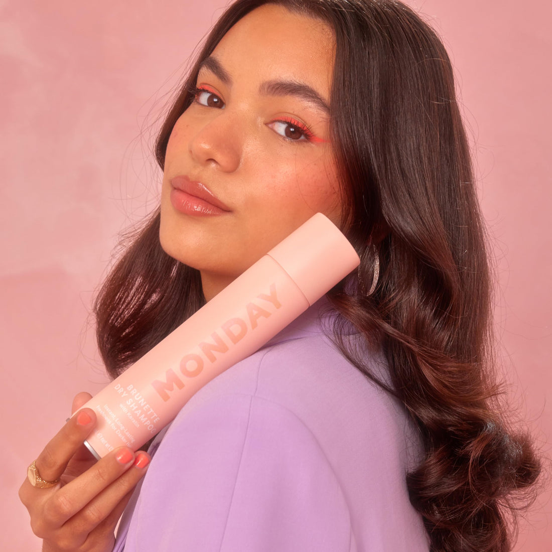 MONDAY HAIRCARE Dry Shampoo Brunette 5.1 oz, Freshens Hair, Absorbs Oil, Nourishes with Keratin, Protects Hair