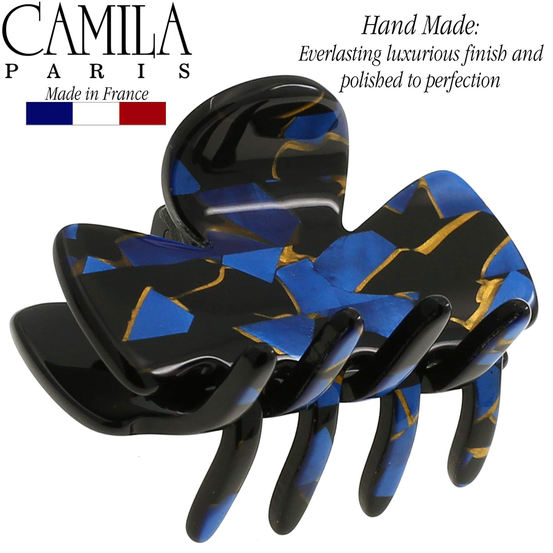 CP2439, CLIP Large Hand-Made, FLWRLYS, BLUE